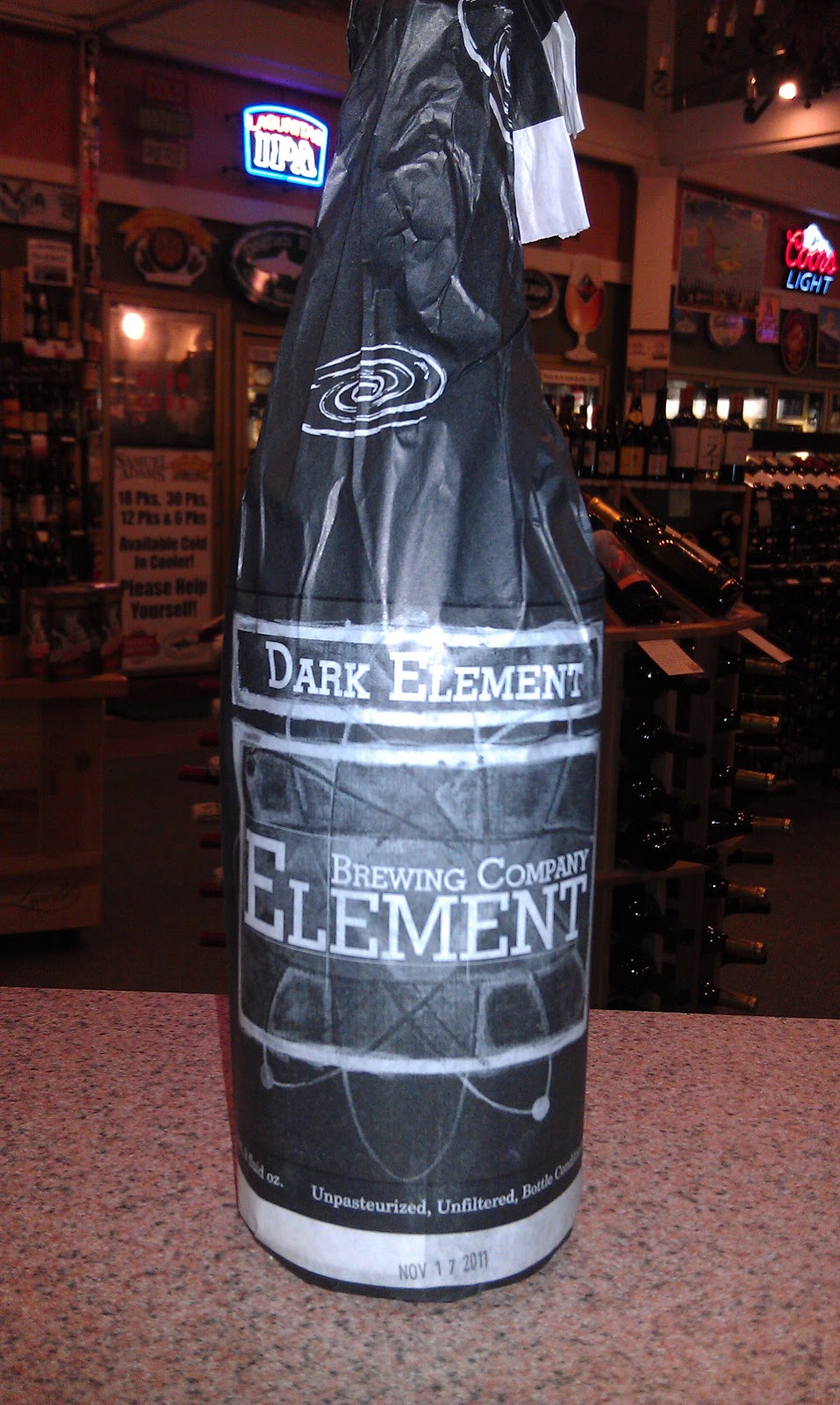 The Cork Stops Here Element Brewing Dark Element (aka Dark Matter)