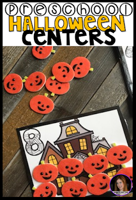 Halloween and October morning Tubs, Centers and Activities for Preschool