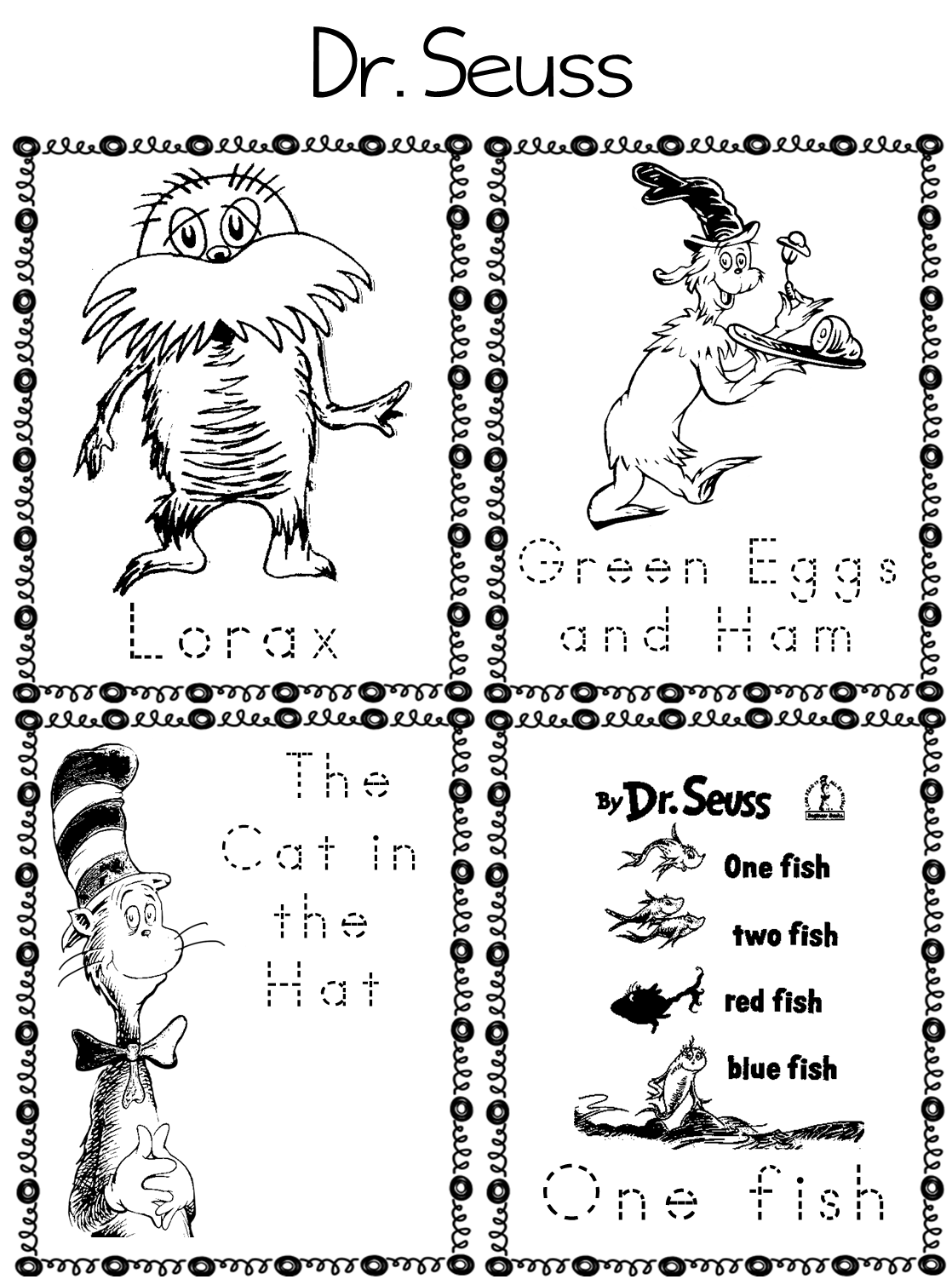 Free Printable Dr Seuss Activities