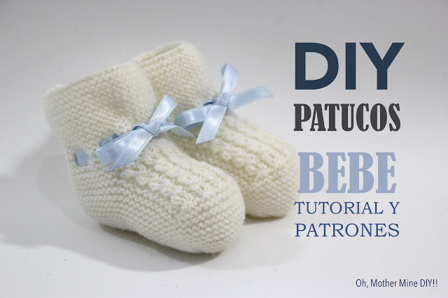 6 patrones gratis de patucos de bebe diy