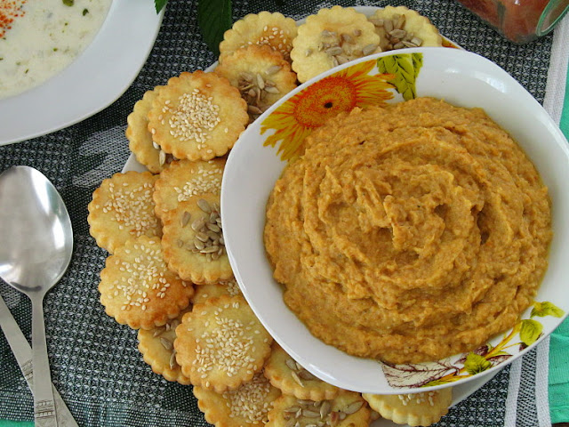 Паштет-намазка из куриного филе с овощами