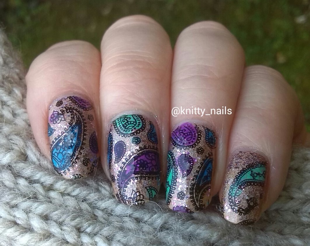 reverse stamping with Messy Mansion MM48