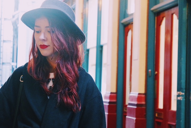 save the friday, red hair, christmas, outfits, ootd, london, londres, jacquard, ugly christmas sweater, leadenhall market, blog,