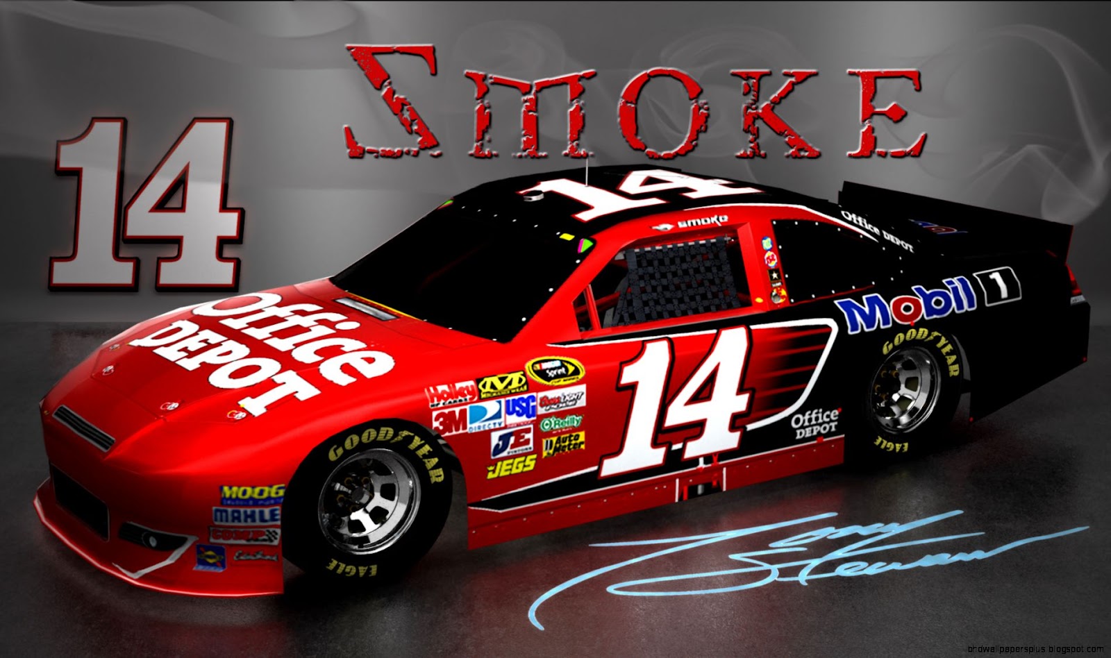 NASCAR Tony Stewart Smoke