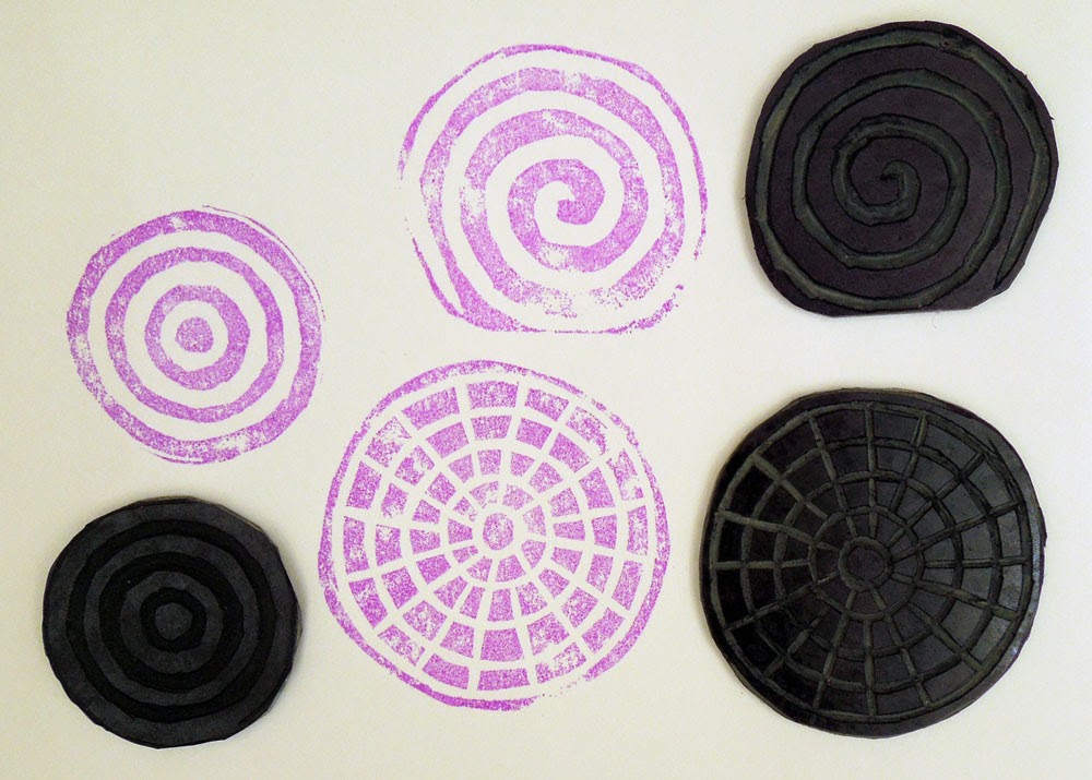 Inky Dinky Doodle Lino cutting my first attempt at stamp making!