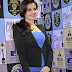 Monica Bedi Photos In Blue Coat At lions Gold Awards