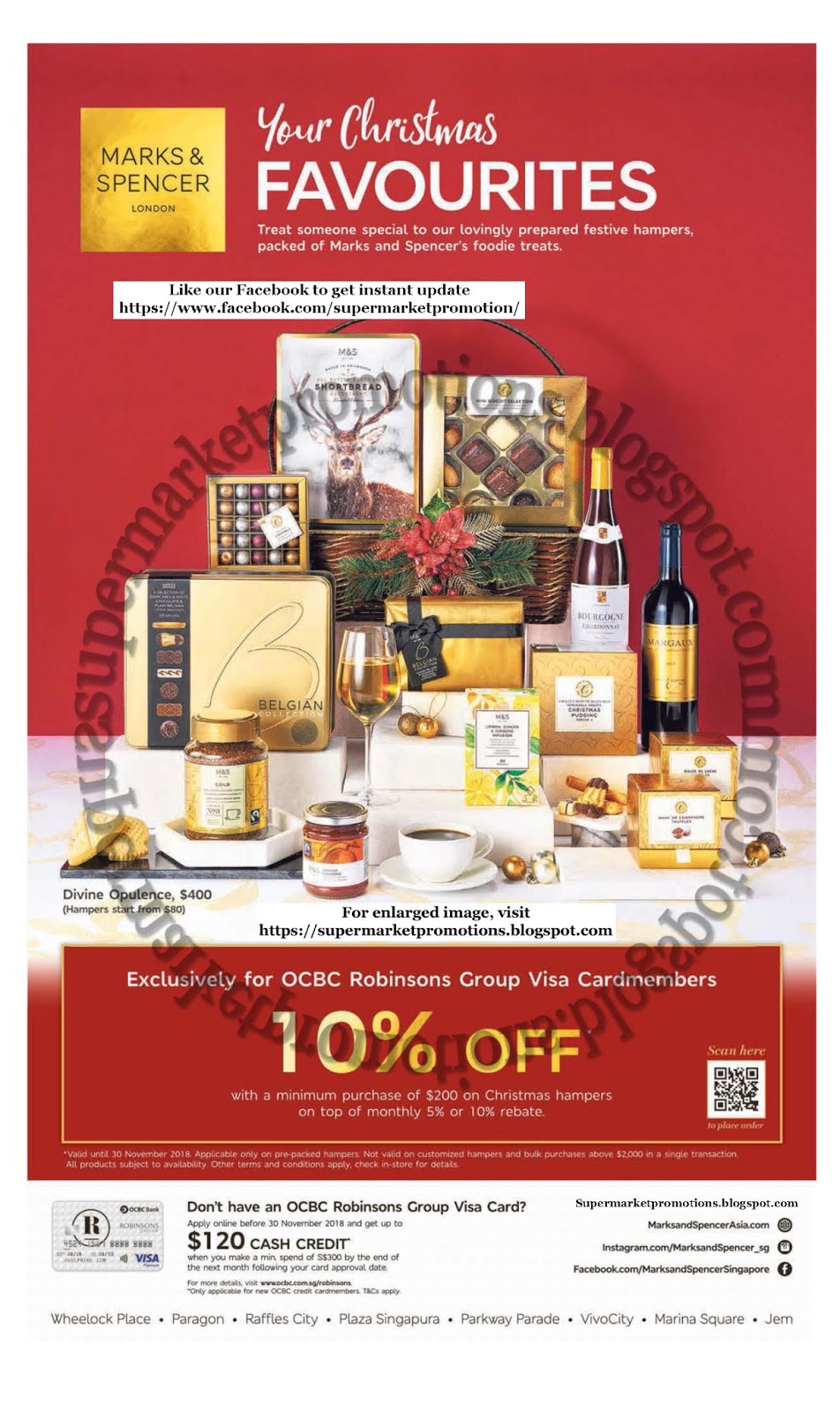 Marks & Spencer Christmas Promotion 09 30 November 2018 Supermarket