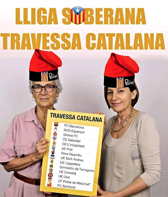 Les tietes presenten la "travessa catalana" amb el Barça (dolcacatalunya.com)