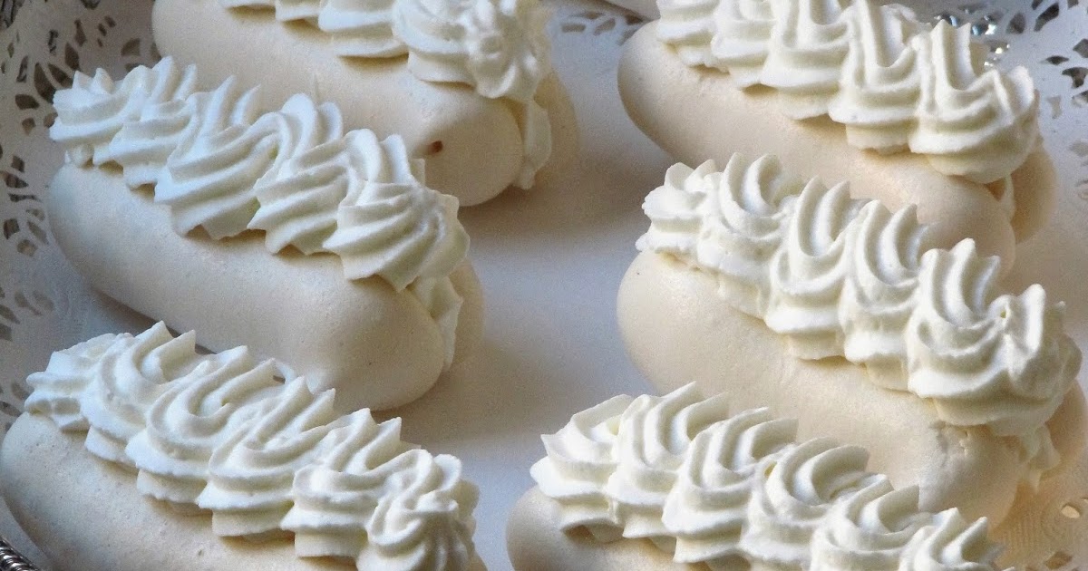 La cuisine d'ici et d'ISCA Meringues Chantilly