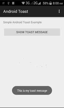 Android Toast - How To Display Simple Bread Messages on Android
