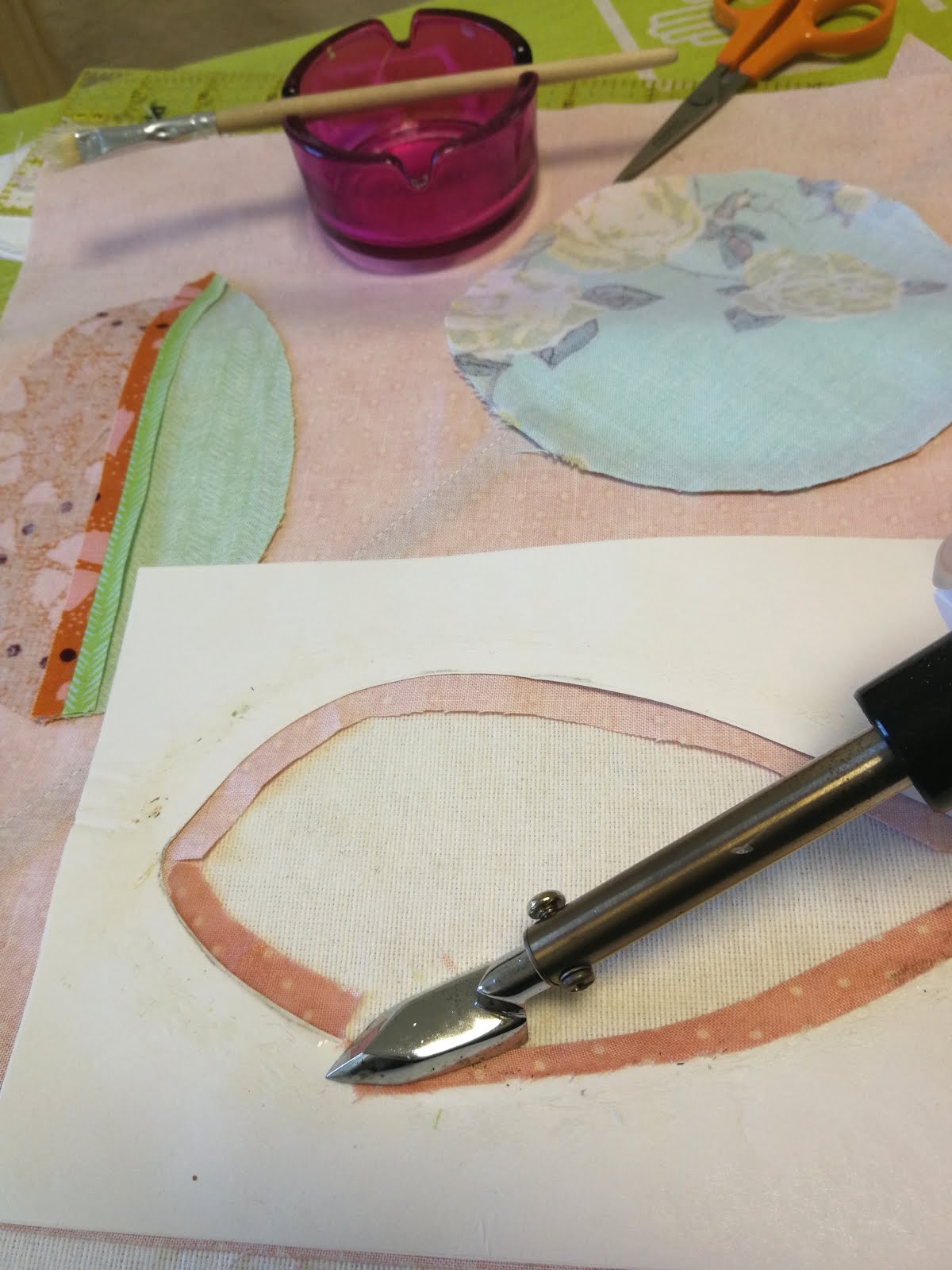 Reverse Applique HowTo with Spray Starch Campbell Soup Diary