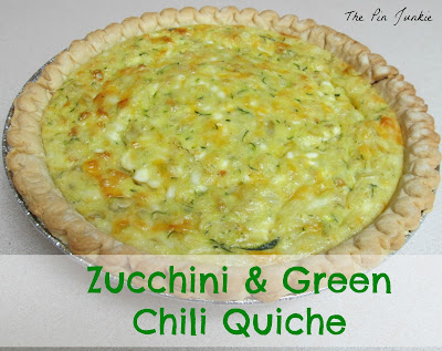Zucchini Green Chili Quiche