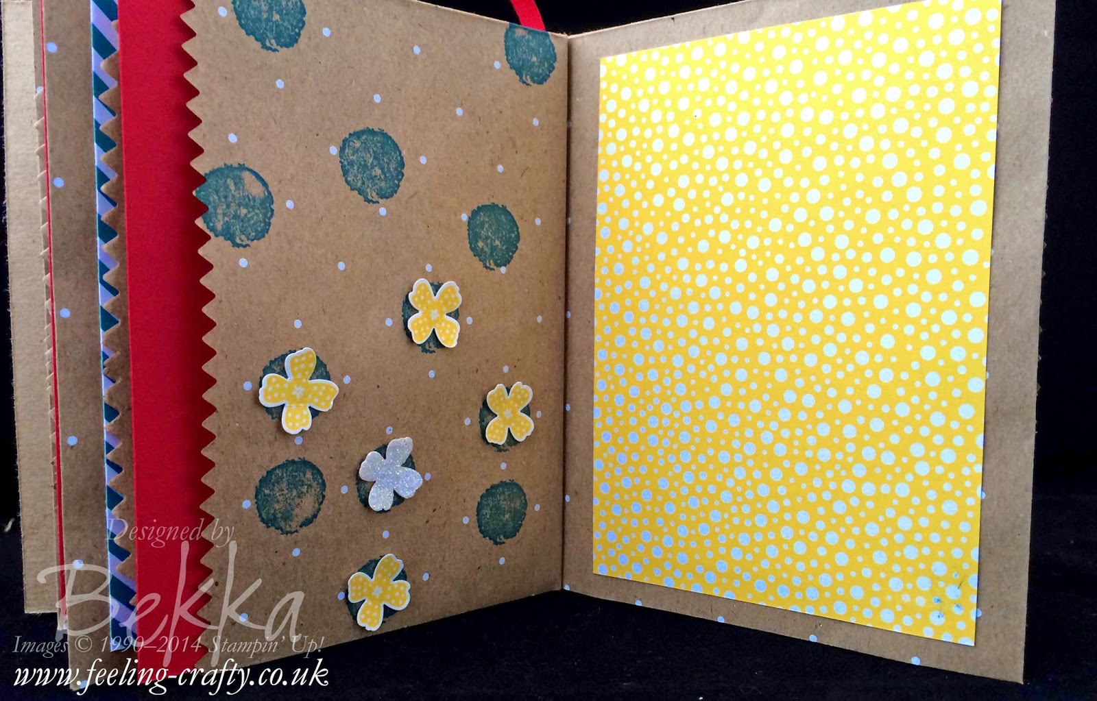 Work of Art Paper Bag Book with some cute punch tricks - check out this blog for lots of cute ideas