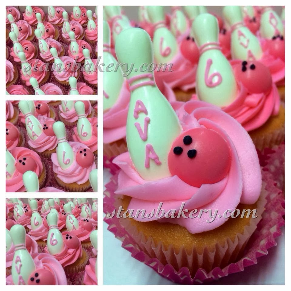 Leslie's Cool Cakes from Stan's Northfield Bakery Bowling Cupcakes