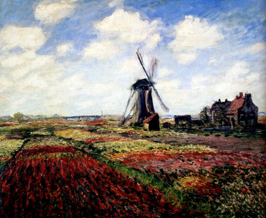 FileMonet Tulip Fields With The Rijnsburg Windmill 1886