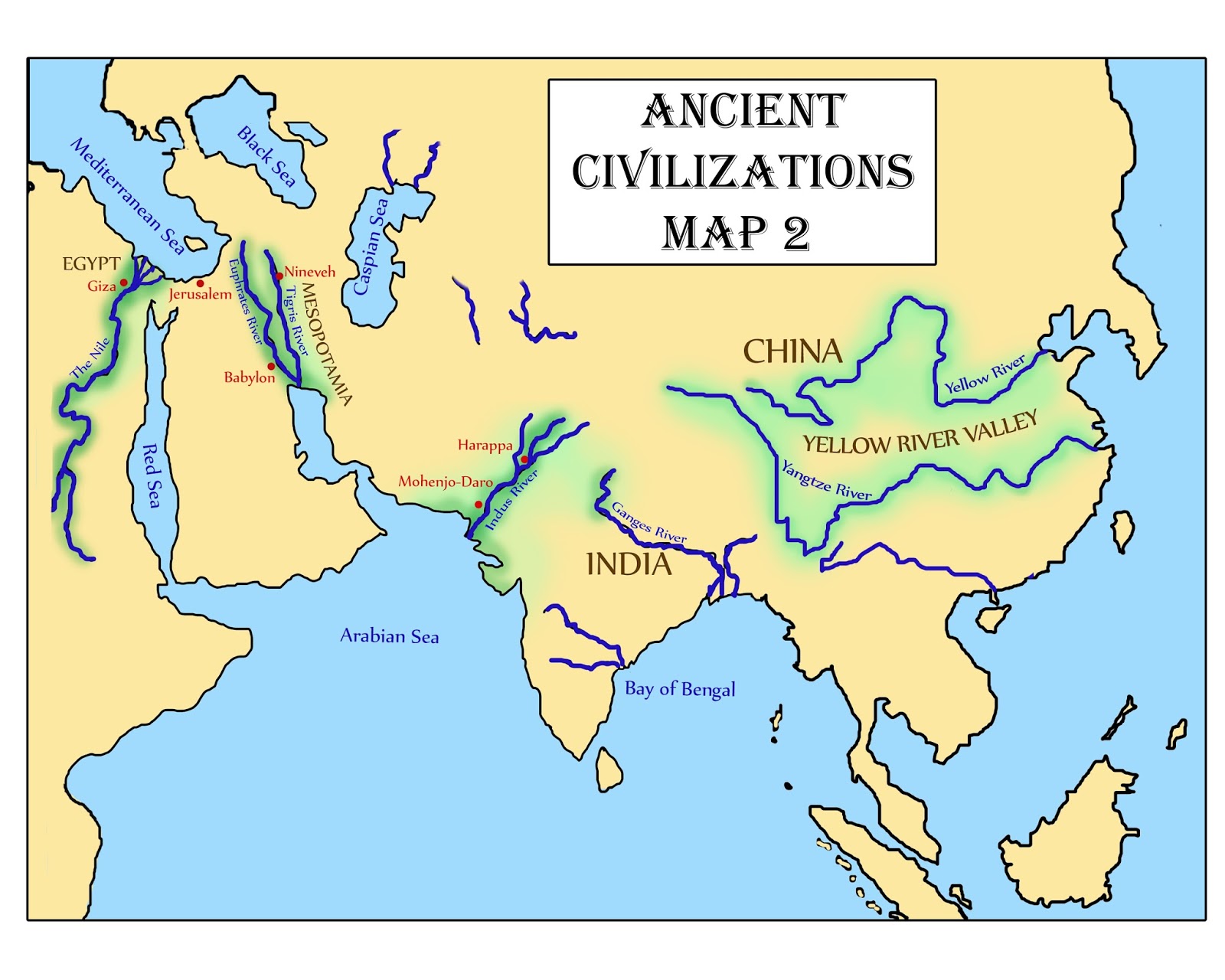 Printable Map Of Ancient China