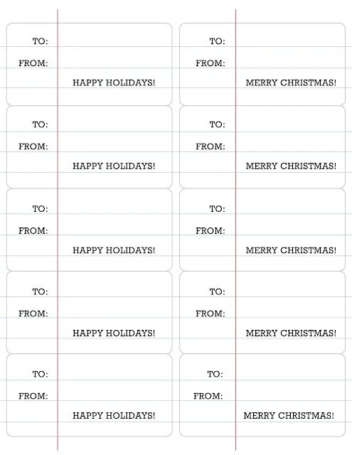 free download note paper tags for christmas holidays | Ramblingrenovators.ca