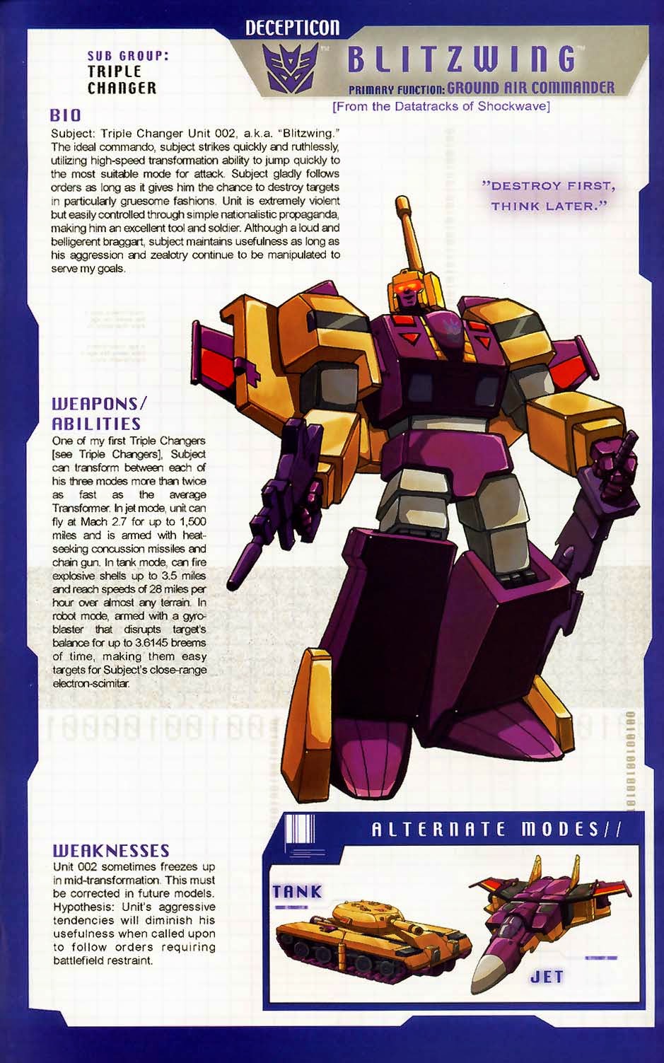 Transformer of the Day Blitzwing
