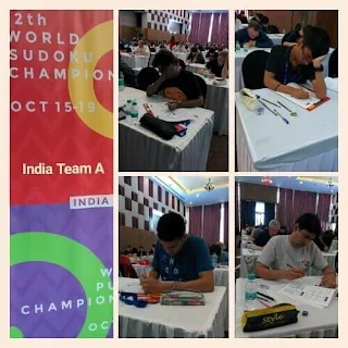 Team India A during World Sudoku Championship 2017