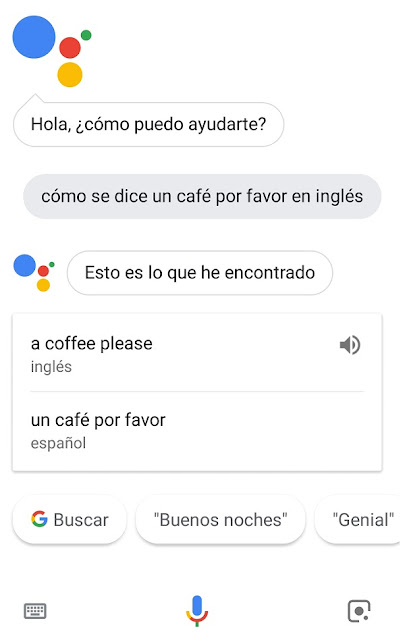 Traductor con Google Assistant