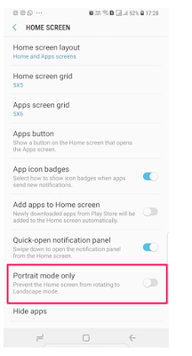Cara Mengaktifkan Mode Lansekap Home Screen Pada Galaxy S8 / S9