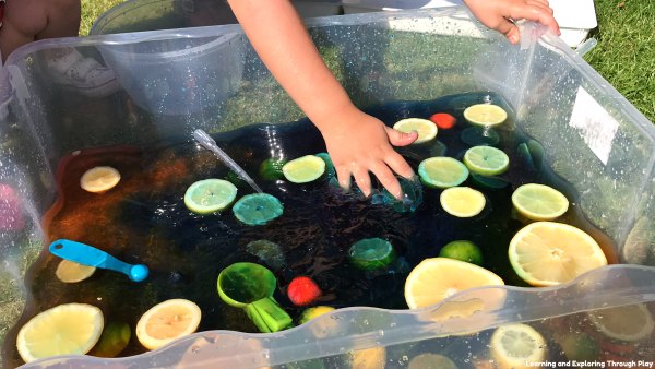 Sensory Fruit Water Play Ideas for Early Years