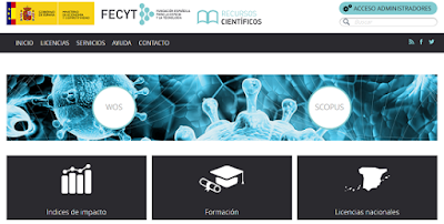 Portal de recursos científicos de FECYT