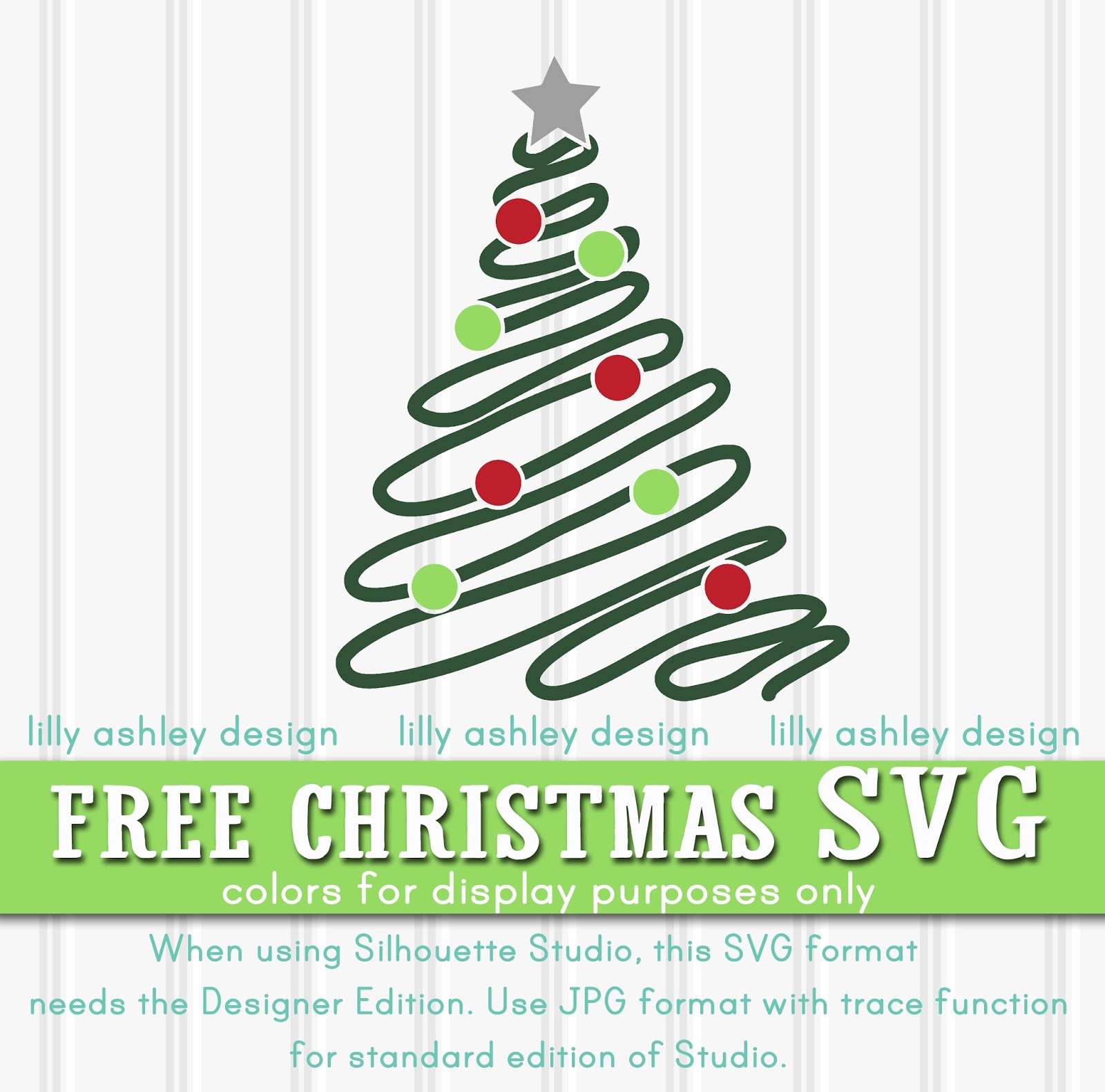 Lilly Ashley: Free Christmas SVG Cut File