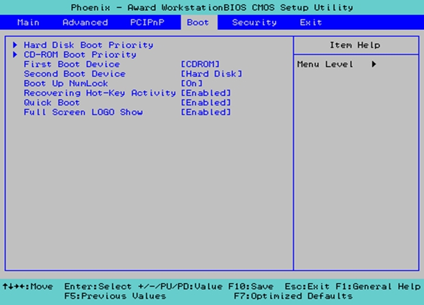 Cara setup BIOS sebelum instalasi Sumber_Informasi