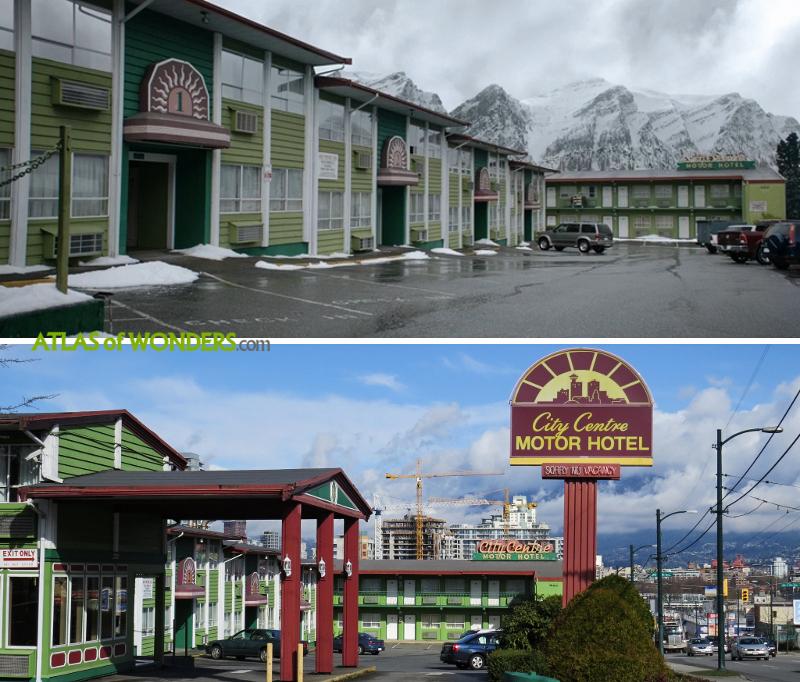 The setting of the motel
