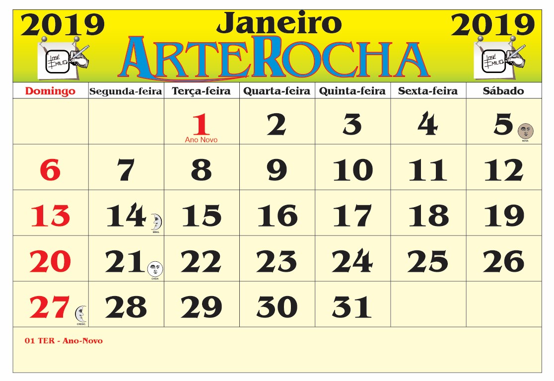 Calendario 2019 janeiro para imprimir - Diseño inspirado en Tumblr Calendario 2019 janeiro para imprimir - Diseño inspirado en Tumblr