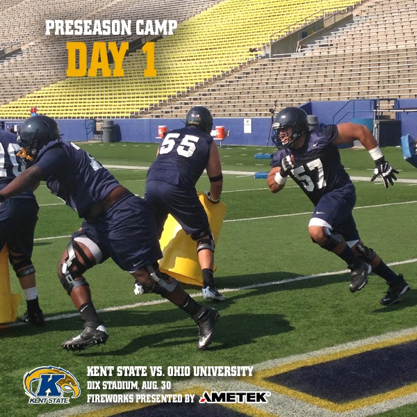 The Press Box by David Carducci Back To Work! Kent State Football Begins 2014 Preseason Camp