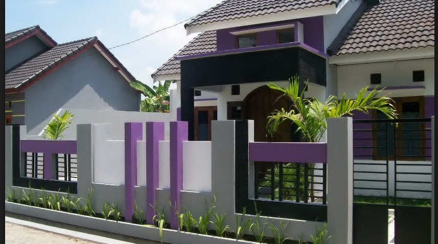 Gambar Pagar Rumah Minimalis Berbagai Model Desain dan Warna 2017