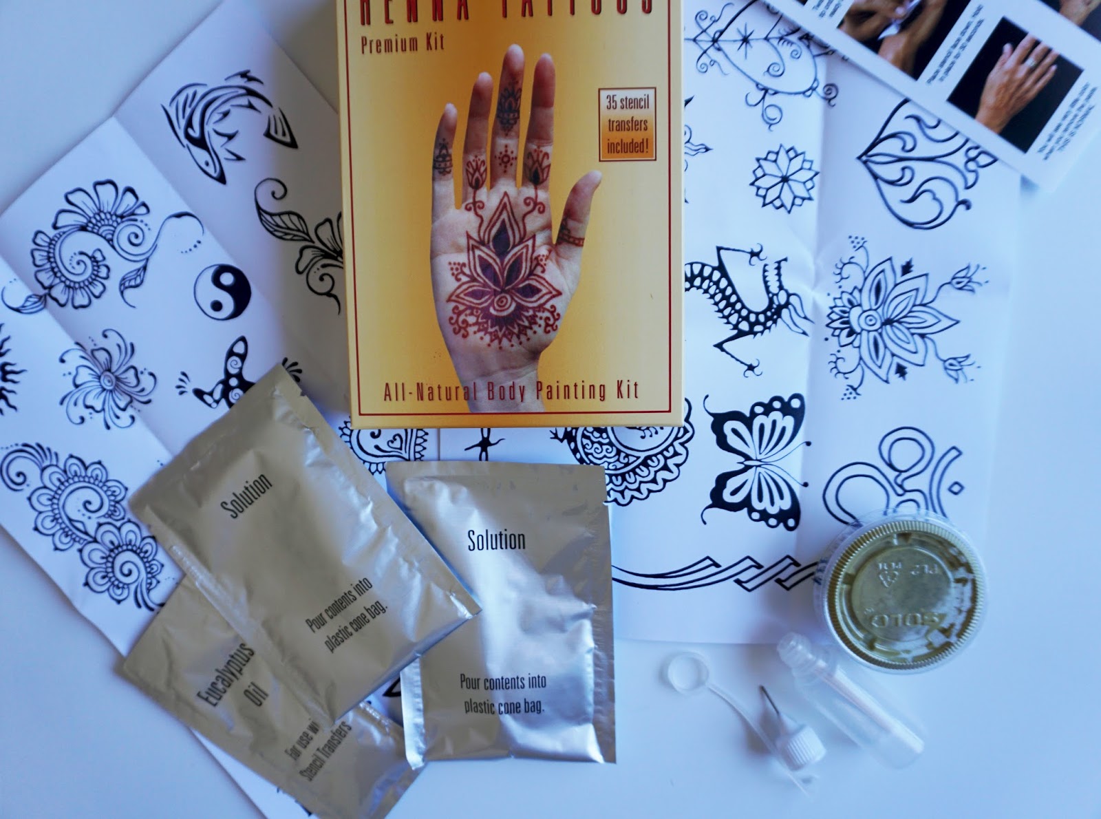 Henna Tattoo Kit Jersey Girl, Texan Heart