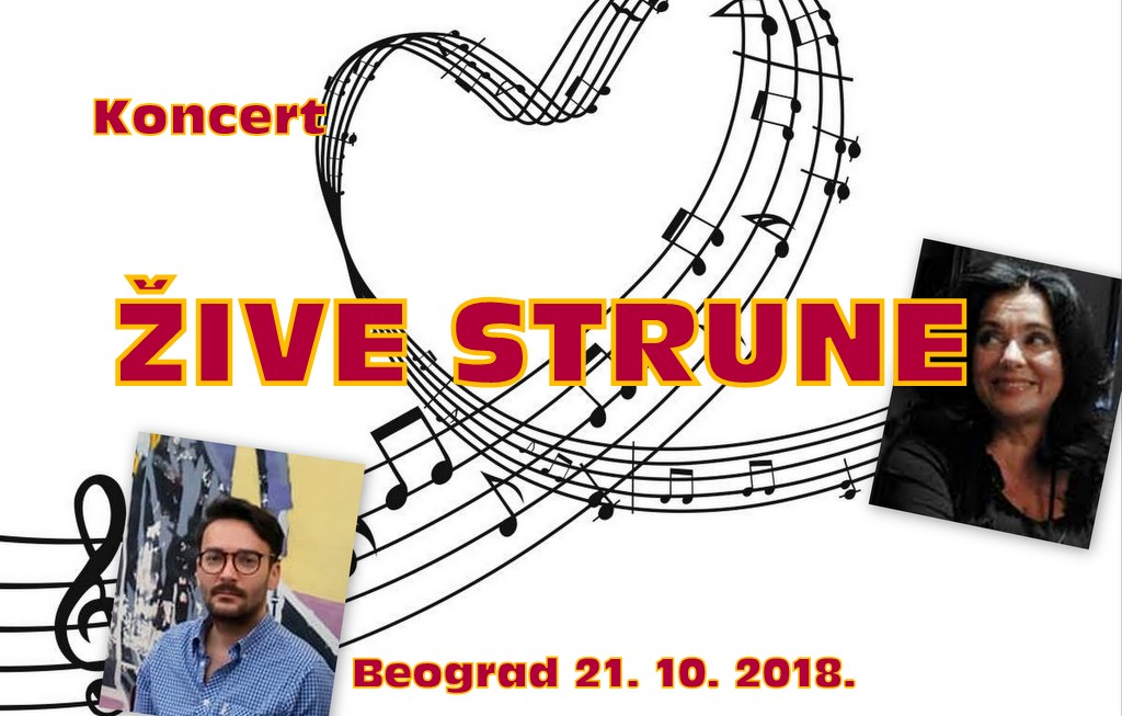 Koncert Žive strune Jelena Vlahović Aleksandar Nikolić Nevena Živković Udruženje Jenejart