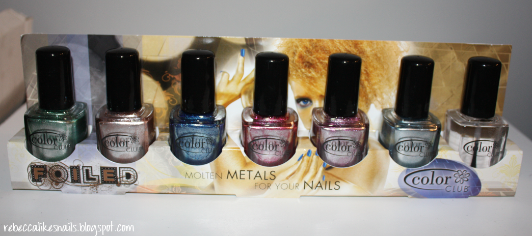 rebecca likes nails: Color Club - Foiled Collection - swatches and ...