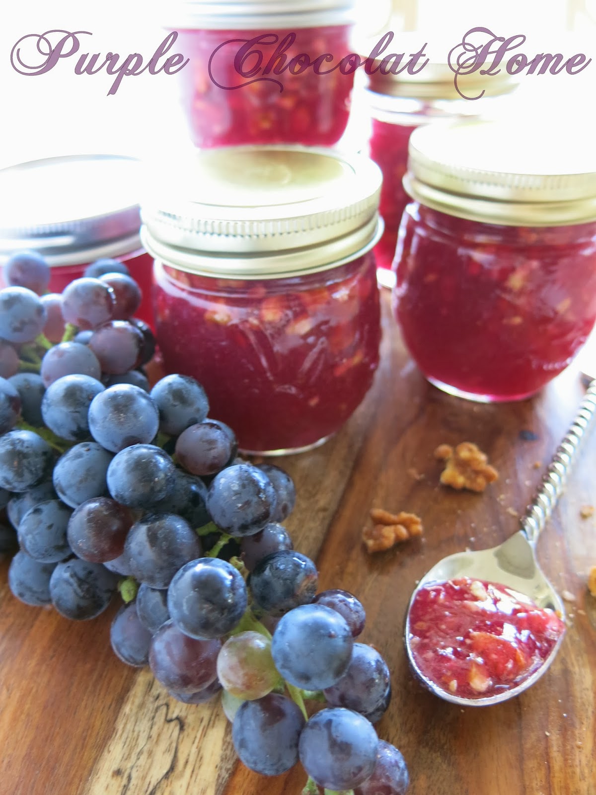 Walnut Grape Jam Purple Chocolat Home