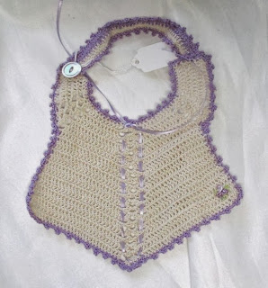 Handmade Baby Shower Gifts including this Heirloom Bib are available at HandmadeCatalog.com