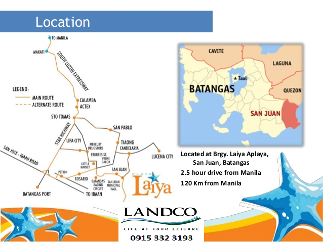 Laiya San Juan Batangas Map Playa Laiya San Juan Batangas: