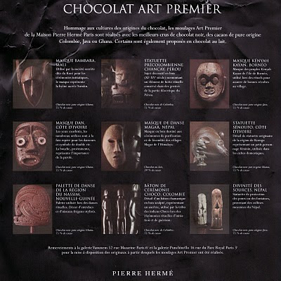 chocolate masks by Pierre Herme