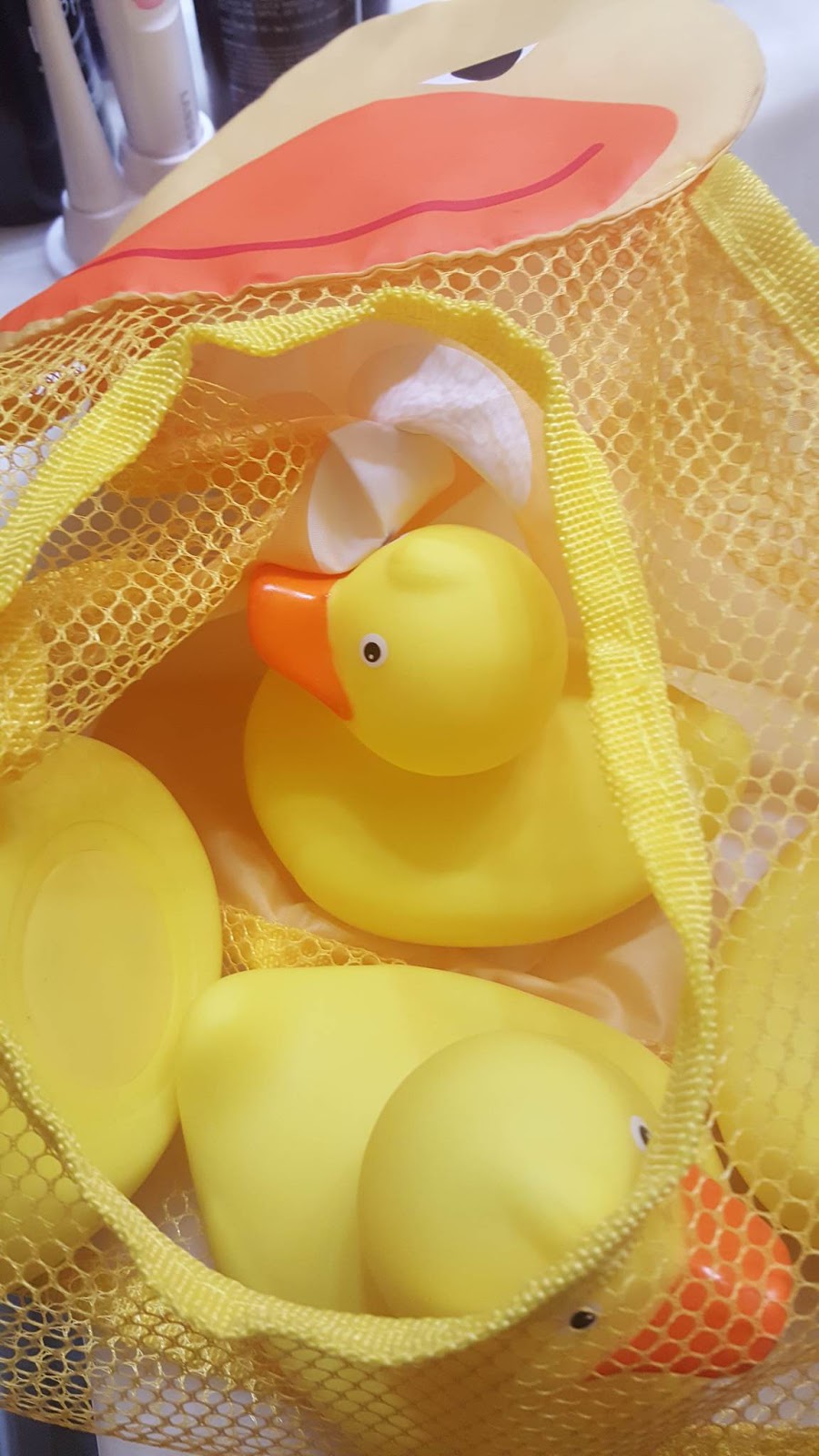 Figgy's Place: Momma Duck Bath Toy Organizer Gift Set