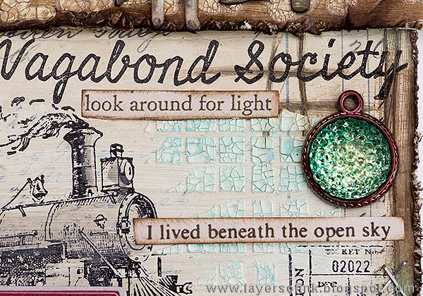 Layers of ink - Distressed Texture Tag Tutorial by Anna-Karin with Tim Holtz distress and idea-ology
