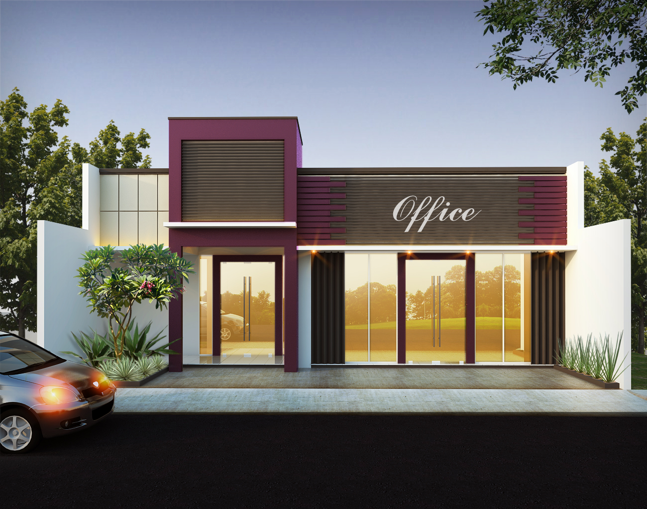 25 Model Desain Toko Minimalis Modern Terbaru 2018 - Model Desain Rumah