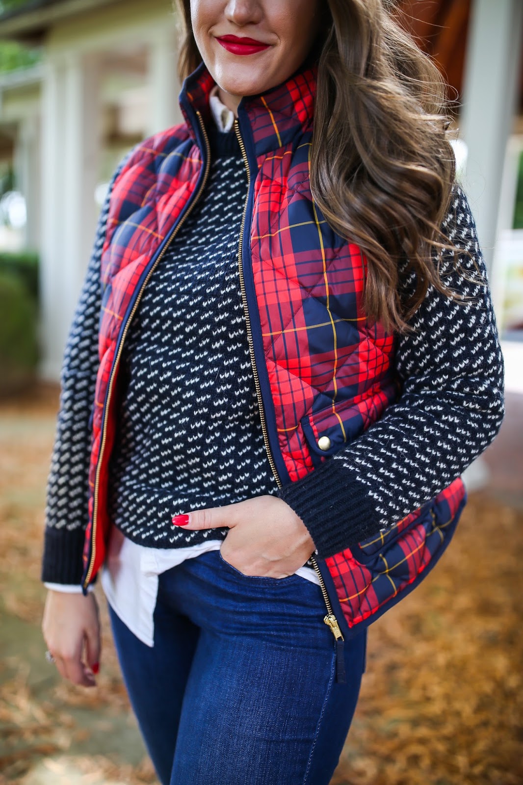Plaid + Quilted Vest for Fall New York City Fashion and Lifestyle