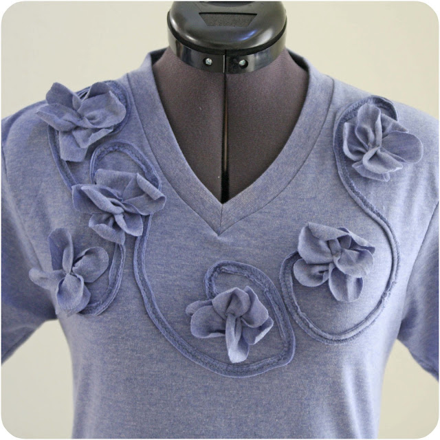 Vines T-Shirt Refashion - Guest Post at Keeping It Simple - Melly Sews