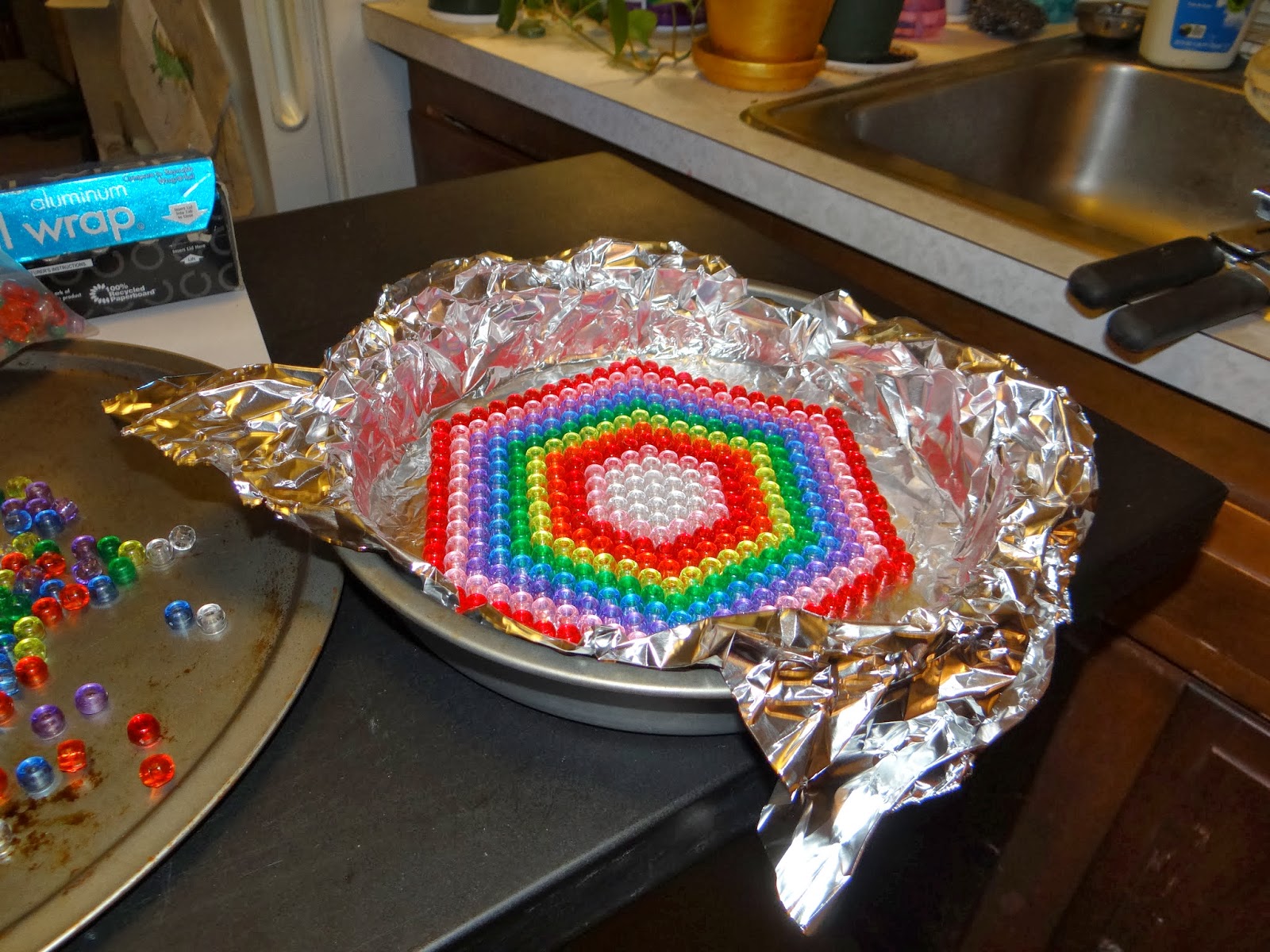 Amber's Craft a Week Blog Melted Pony Bead Decorative Bowls