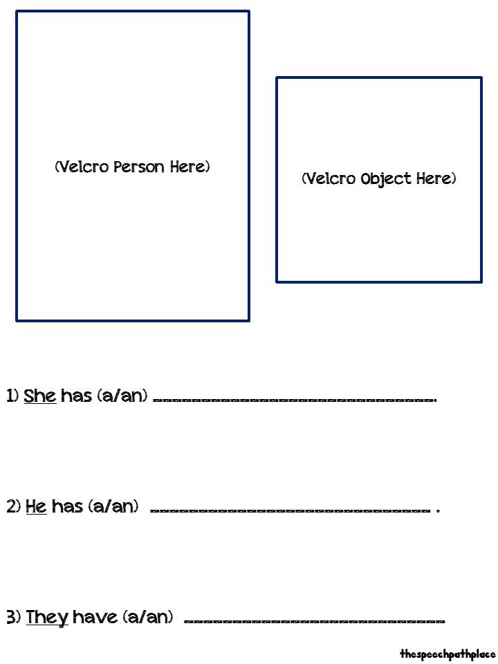 The Speech Path Place: Pronouns People!