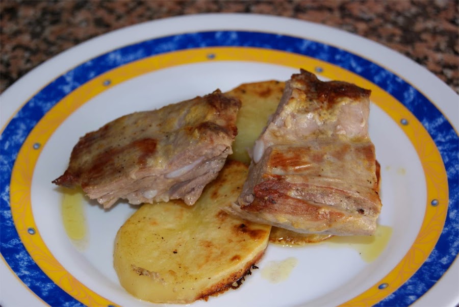 costillas a la mostaza