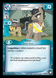 My Little Pony Dr, Caballeron, Cutthroath Equestrian Odysseys CCG Card