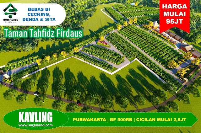 0857-7900-9800 | Taman Tahfidz Firdaus Purwakarta Kavling Kebun Buah Produktif Hanya 70 Juta 100 Meter SHM